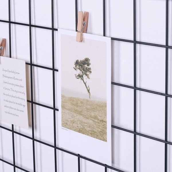 Čierna kovová nástenka Reminder, 60 x 60 cm-image-3