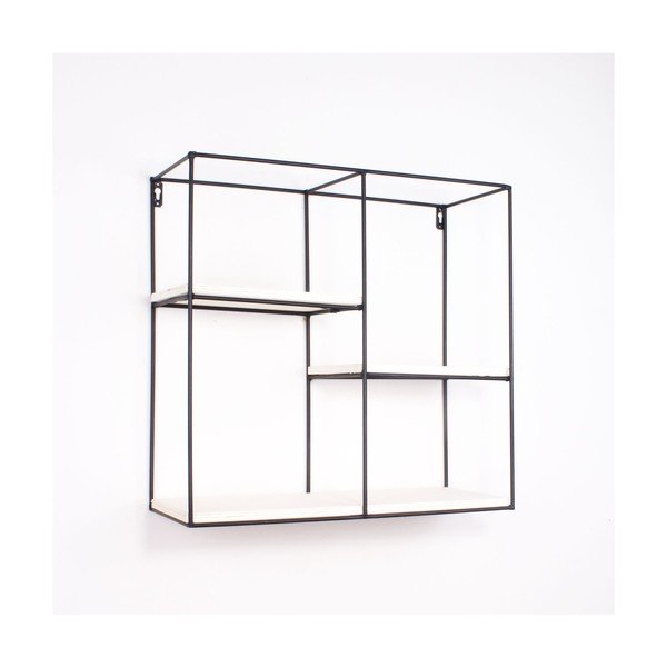 Kovová nástenná polička North Carolina Scandinavian Home Decors Cube
