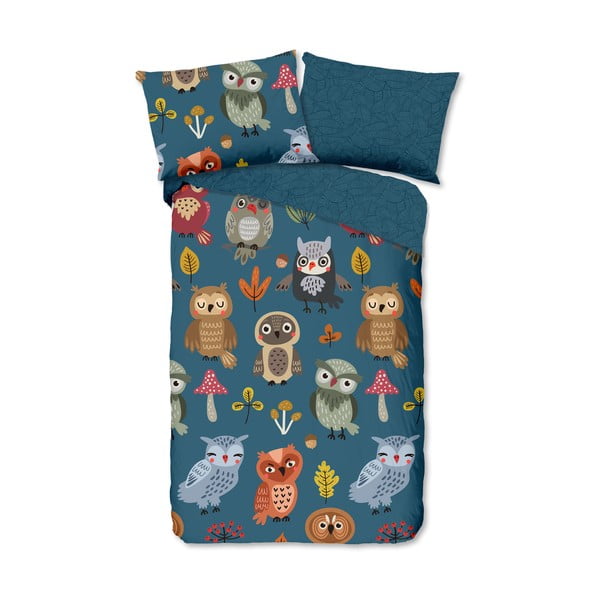 Detské bavlnené obliečky Good Morning Owls, 140 x 200 cm