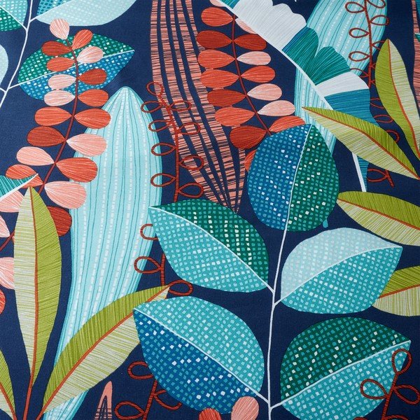 Zeleno-tyrkysovomodré obliečky na jednolôžko 135x200 cm Botanical Leaves – Catherine Lansfield-image-4