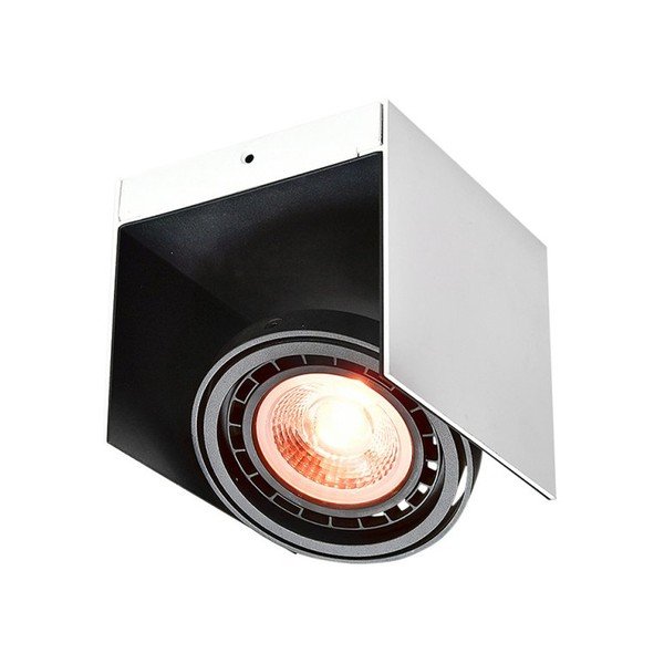 Bielo-čierne stropné svietidlo s kovovým tienidlom 14x15,5 cm Verso – GTV