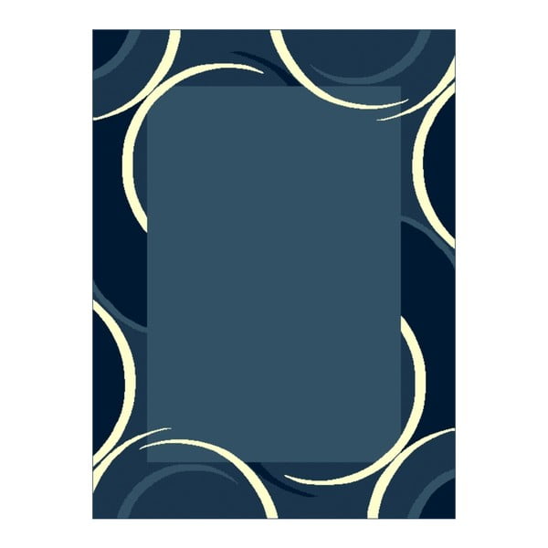 Modrý koberec s béžovými detailmi Hanse Home Prime Pile, 190 x 280 cm