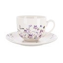 Biela/fialová porcelánová šálka 280 ml Louka – Orion