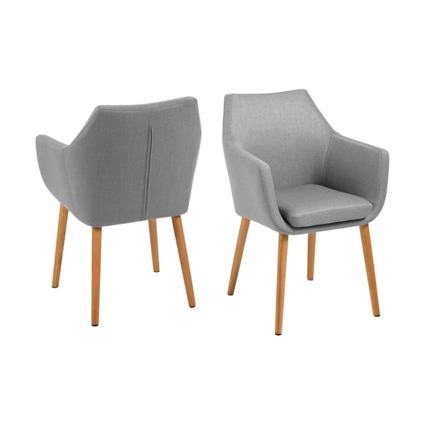 Svetlosivé kreslo Actona Nora-image-3