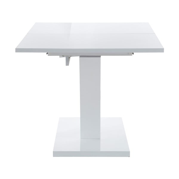 Lesklý rozkladací jedálenský stôl s prídavnou doskou 90x140 cm Aaron – Støraa-image-1