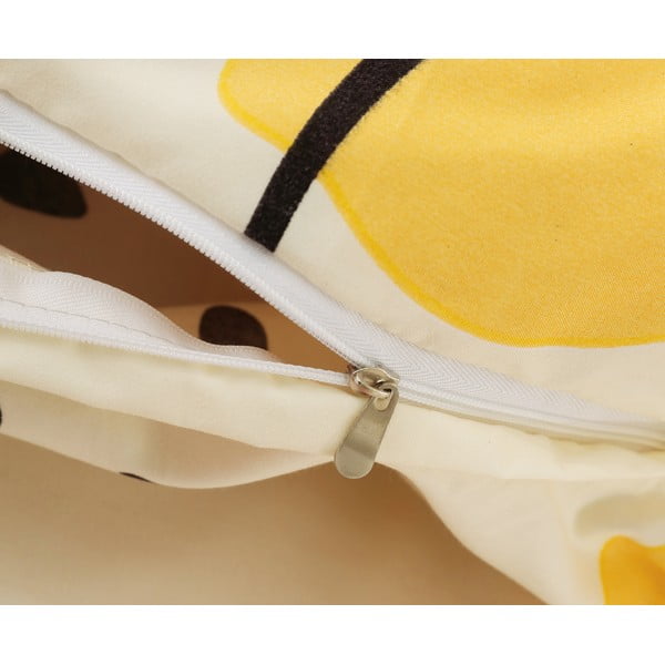 Žlté trojdielne obliečky na jednolôžko z mikrosaténu 140x200 cm Sophia – My House-image-2