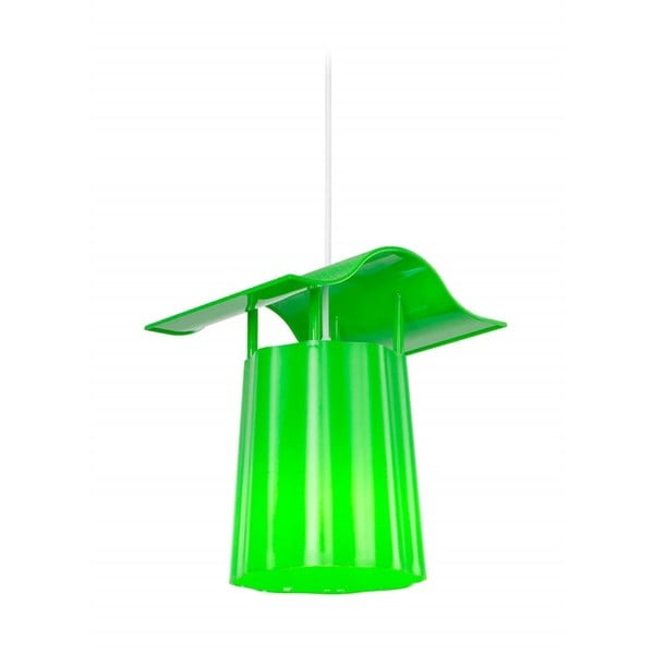 Zelený závesný vonkajší lampáš Luciana