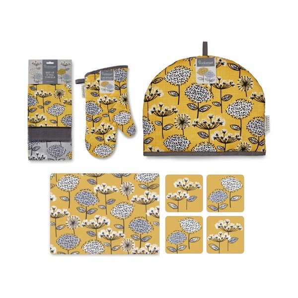 Súprava kuchynského textilu 13 ks Retro Meadow – Cooksmart ®