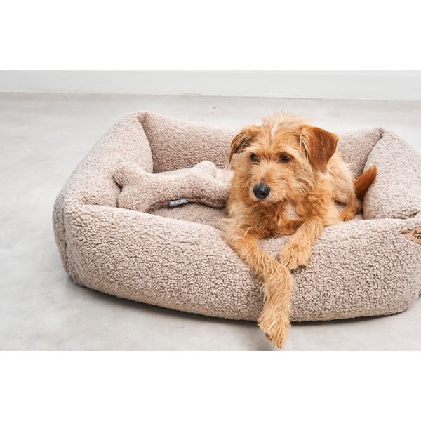 Béžový pelech pre psa z materiálu buklé 55x70 cm Senso Greige S – MiaCara-image-1
