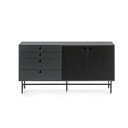Čierno-modrá komoda Teulat Punto, šírka 150 cm
