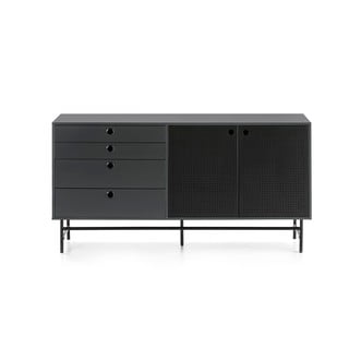 Čierno-modrá komoda Teulat Punto, šírka 150 cm