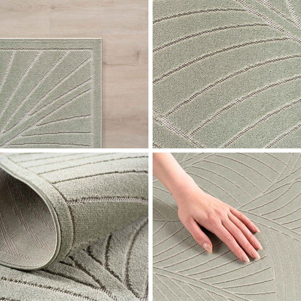Zelený okrúhly vnútorný a vonkajší koberec ø 160 cm Nova 1203 – Ayyildiz Carpets-image-2