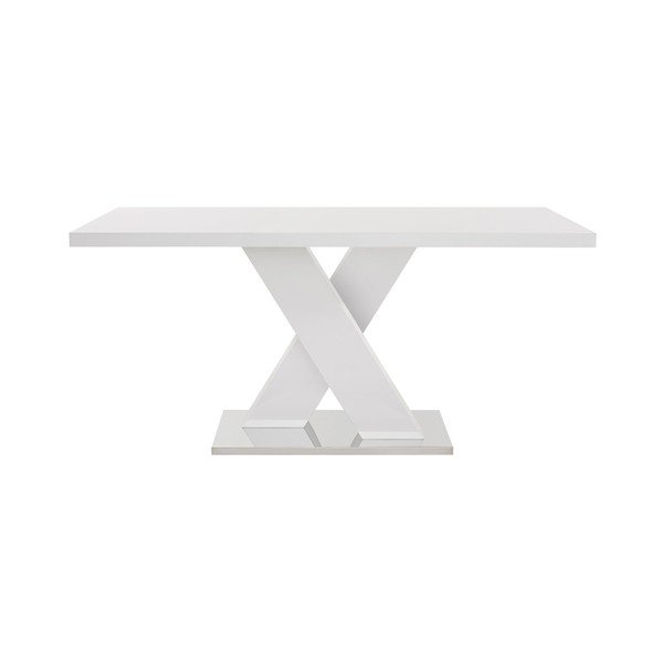 Lesklý jedálenský stôl 90x160 cm Camarque – Støraa-image-2