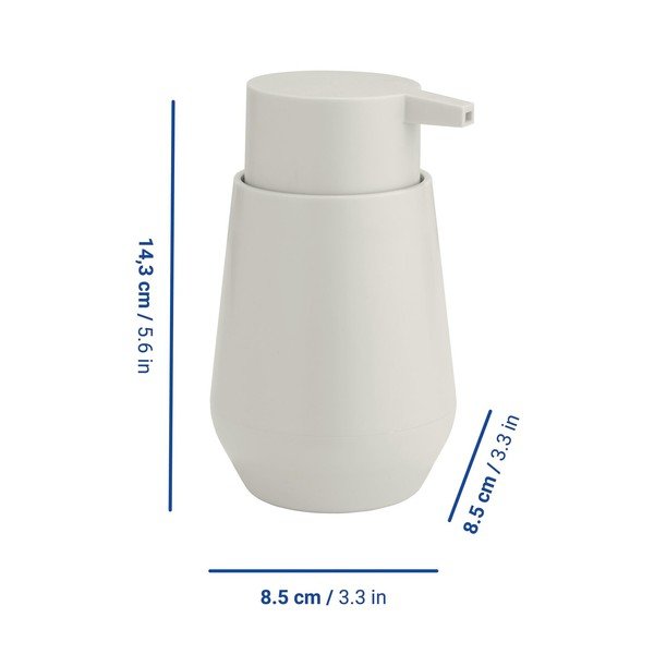 Krémovobiely plastový dávkovač mydla 360 ml Vara – Allstar-image-1