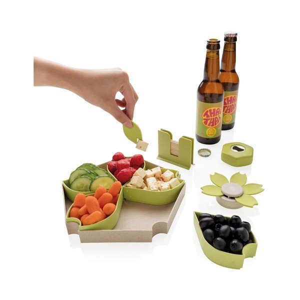 Zelený 4-dielny servírovací set XD Collection-image-2