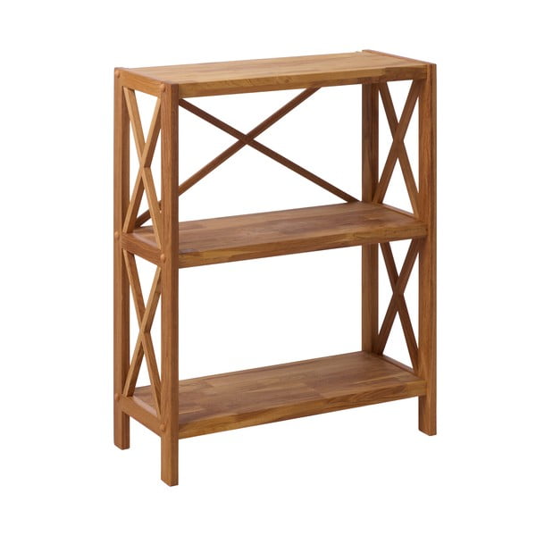 Regál z dubového dreva v prírodnej farbe 70x87 cm X-Shelf – Unique Furniture-image-2
