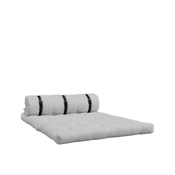 Variabilná pohovka s bielo prešívanými koženými popruhmi Karup Buckle Up Light Grey-image-1