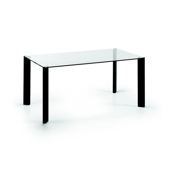 Jedálenský stôl Corner, 160x90cm, čierne nohy