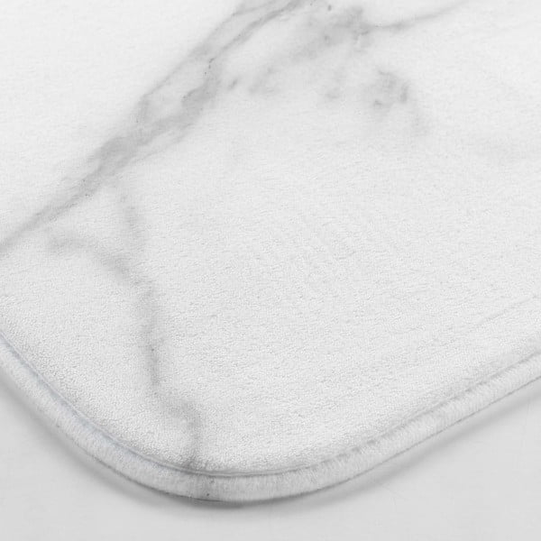Biela/sivá WC kúpeľňová predložka 45x45 cm Marbre – douceur d'intérieur-image-2