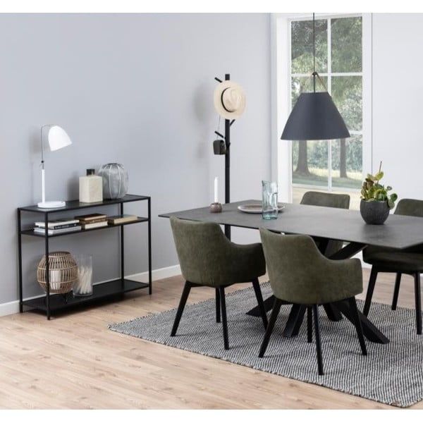 Čierny konzolový stolík Actona Seaford-image-1