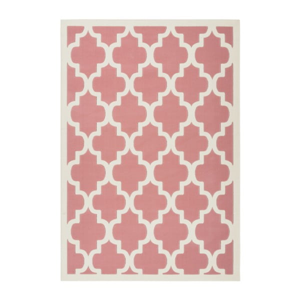 Ružový koberec Kayoom Maroc Criss, 80 x 150 cm