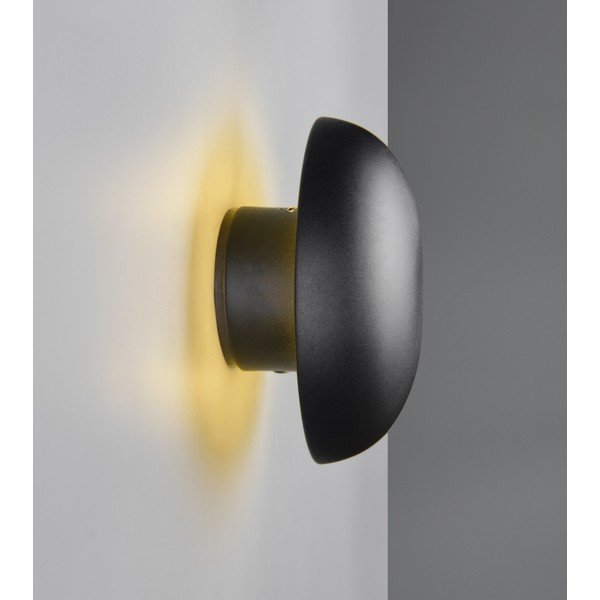 Matne čierne LED nástenné svietidlo na USB Davey – Reality-image-1