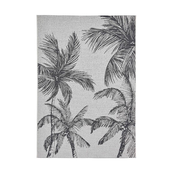 Čierno-krémový vonkajší koberec 120x170 cm Miami – Think Rugs
