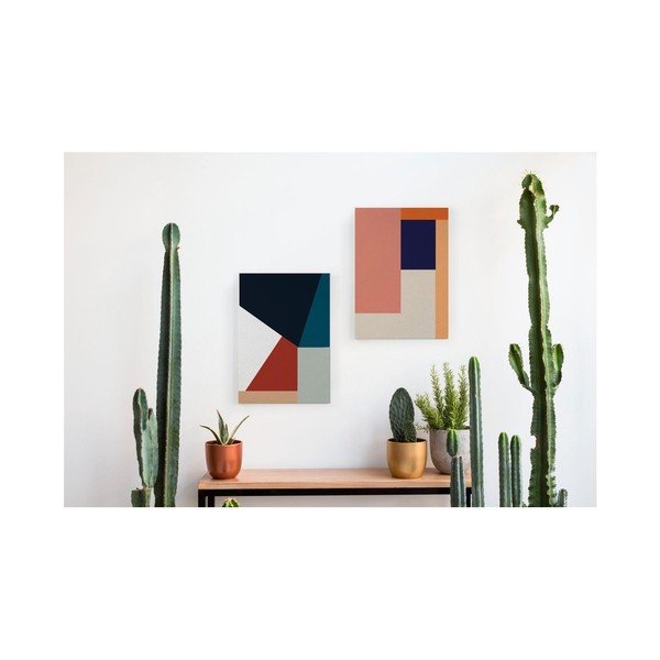 Obraz na plátne Really Nice Things Geometric Blue, 40 x 60 cm-image-1