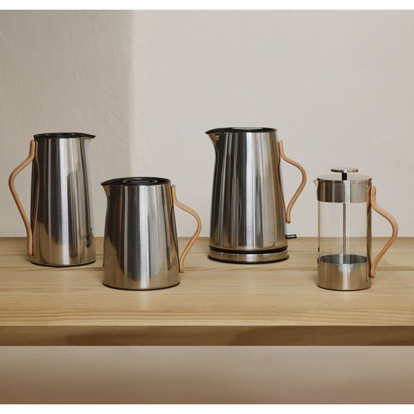 Termokanvica z nehrdzavejúcej ocele v striebornej farbe 1,2 l Emma – Stelton-image-1
