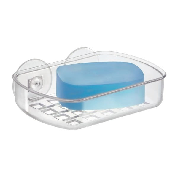 Transparentná samodržiaca nádobka na mydlo iDesign Suct