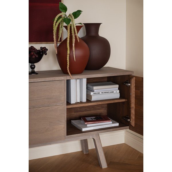Komoda z dubového dreva v prírodnej farbe 170x77x42 cm Cleardale – Rowico-image-2