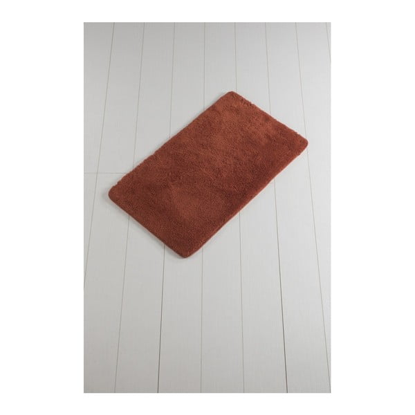 Tmavočervená kúpeľňová predložka Minto Duratto, 100 × 60 cm
