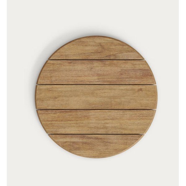 Okrúhly záhradný jedálenský stôl s doskou z akácie ø 70 cm Saura – Kave Home-image-3