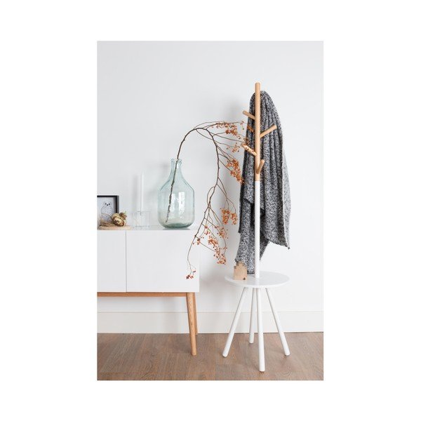 Biely vešiak s odkladacím priestorom Zuiver Table Tree-image-1