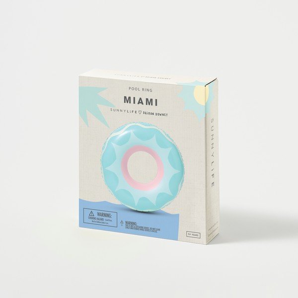 Nafukovací kruh Sunnylife Miami, ø 110 cm-image-1