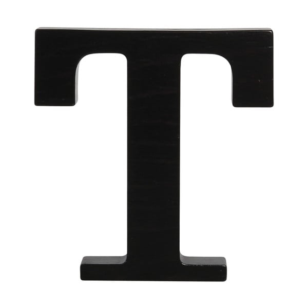 Čierne drevené písmeno Typoland T
