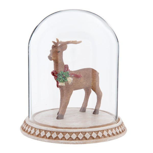 Dekorácia Clayre & Eef Deer Christmasy, 12 x 13 cm