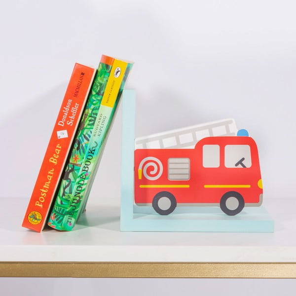 Zarážky na knihy 2 ks Fire Engine – Sass & Belle-image-1
