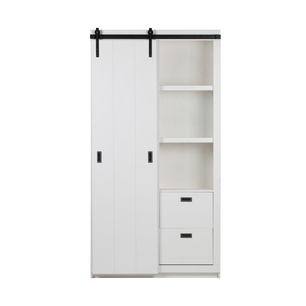 Biela skriňa s posuvnými dverami vtwonen Slide