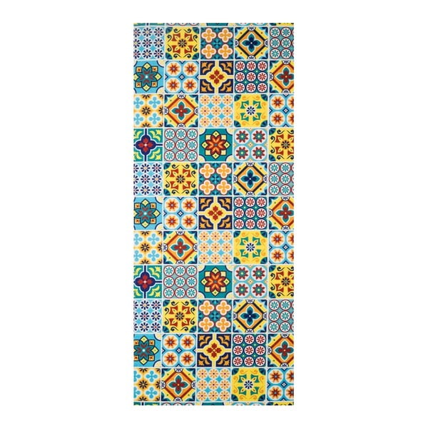Vysokoodolný koberec Webtappeti Azulejo, 58 × 140 cm