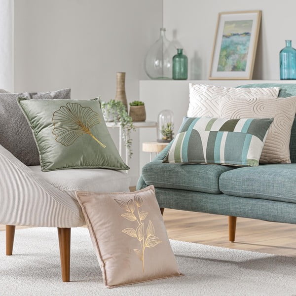 Zamatová obliečka na vankúš 45x45 cm Oxalis – douceur d'intérieur-image-3