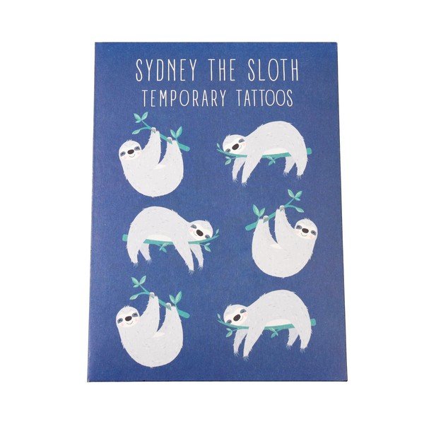 Sada dočasných tetovačiek Rex London Sydney The Sloth