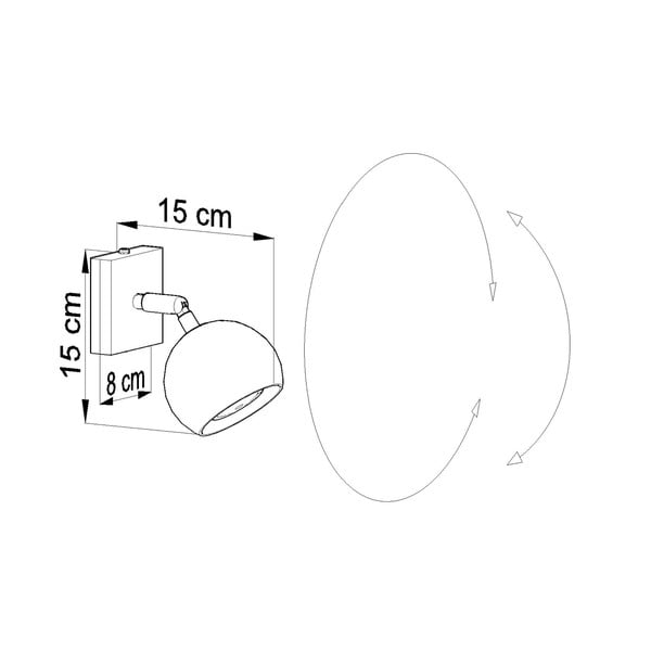 Biele nástenné svietidlo Sollux Ollo-image-2