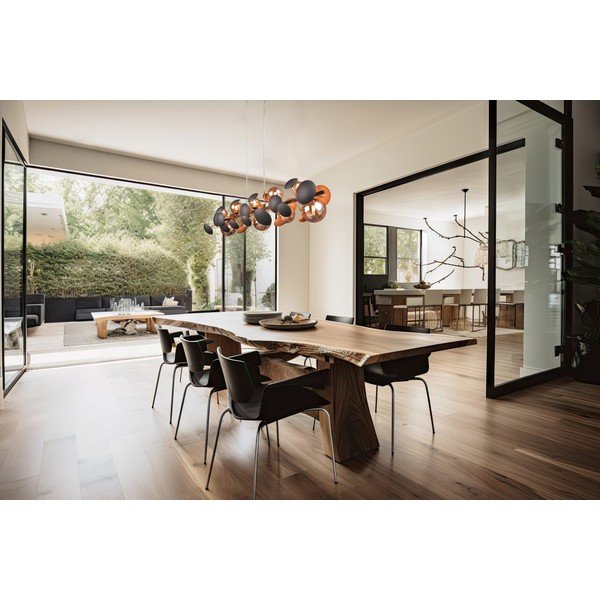 Závesné svietidlo so skleneným tienidlom v šedo-zlatej farbe Bubble – Trio Select-image-1