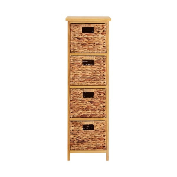 Vysoká komoda z masívu paulownie v prírodnej farbe 32x100 cm – Premier Housewares