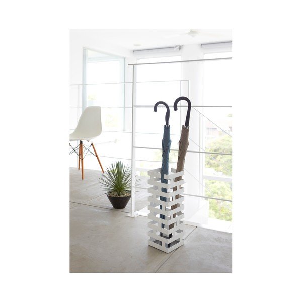 Biely stojan na dáždniky YAMAZAKI Brick-image-1