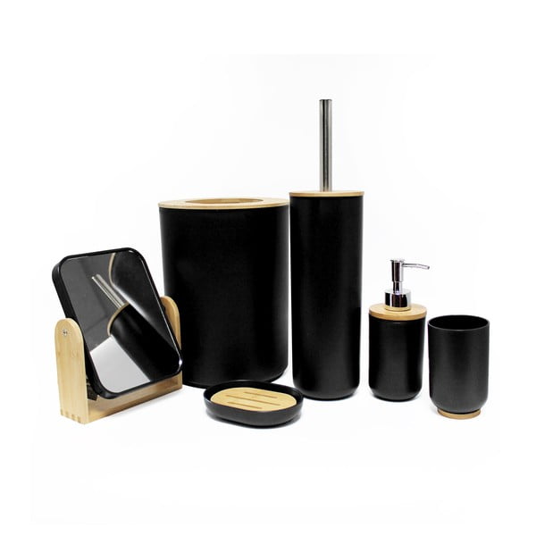 Čierna plastová nádobka na mydlo Smart – douceur d'intérieur-image-1