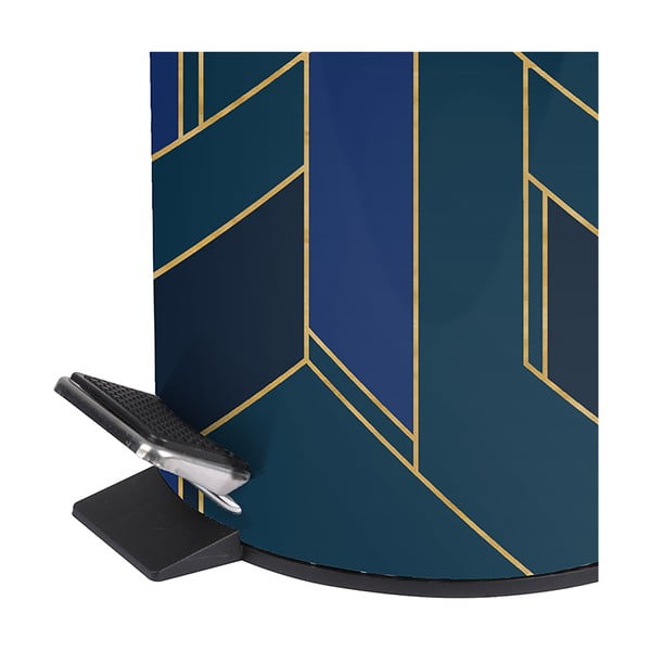 Tmavomodrý nášľapný kovový odpadkový kôš 3 l Achille – douceur d'intérieur-image-1