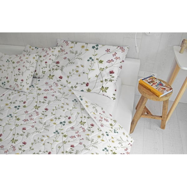 Prešívaná deka a obliečka na vankúš v súprave z bavlneného saténu 140x200 cm – Butter Kings-image-1