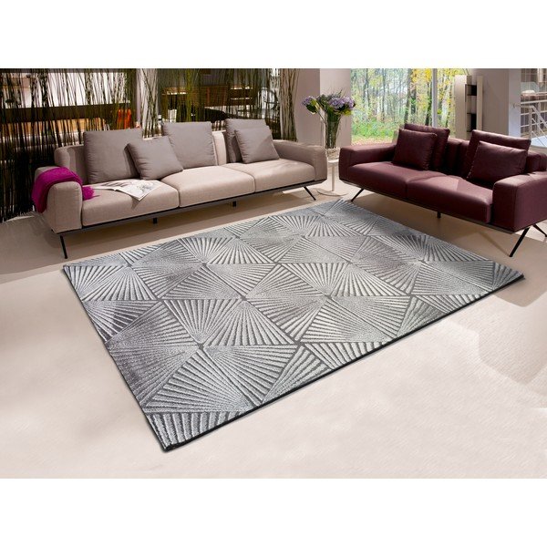 Sivý koberec Universal Dash Pasmo, 80 x 150 cm-image-1